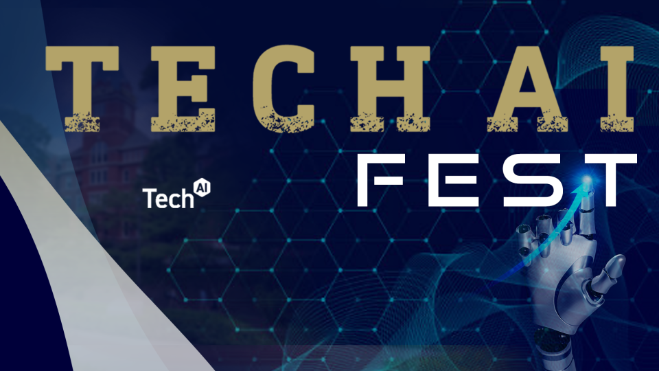 graphic image with text - Tech AI Fest