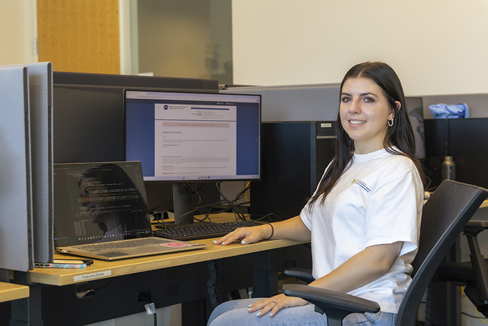 Kayla Garoust, 2nd year Ph.D. student, Aerospace Engineering.