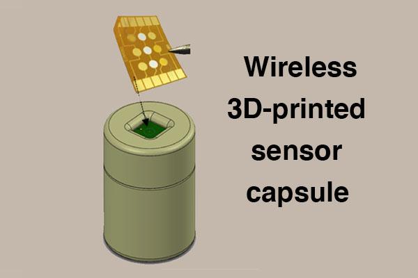 Wireless, 3D-printed sensor ‘capsule’ being developed for real-time bioprocess monitoring.