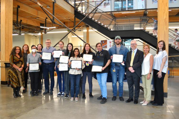 Group of individuals involved in the My Green Lab certification program April 2025.