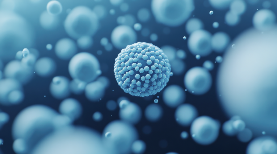 Lipid nanoparticle AI generated image from adobe stock