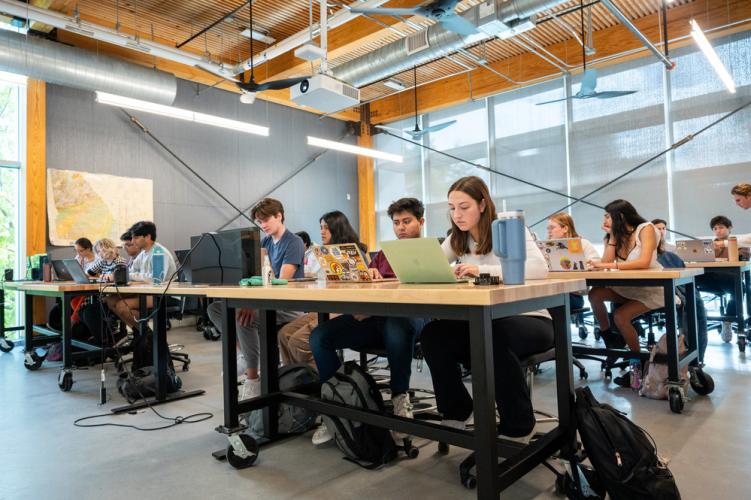 Georgia Tech students in class