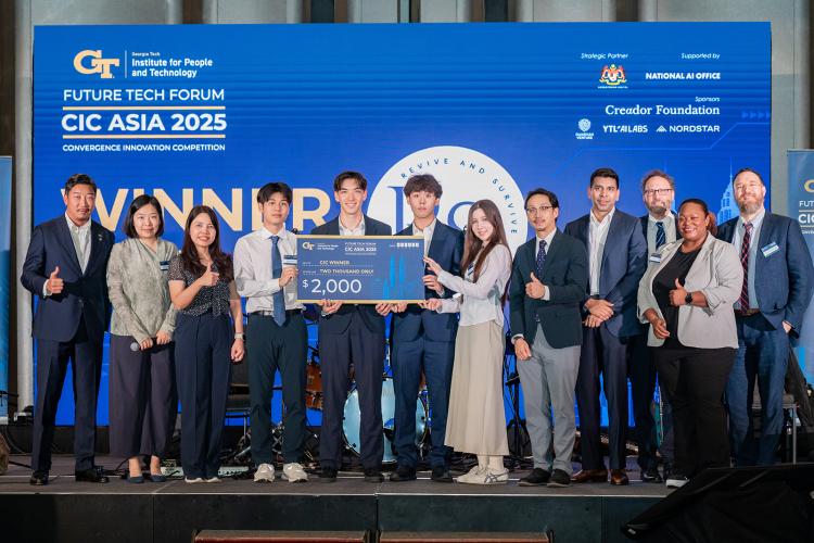 Student team Revive & Survive from Waseda University, International Christian University, and Keio University in Japan. 