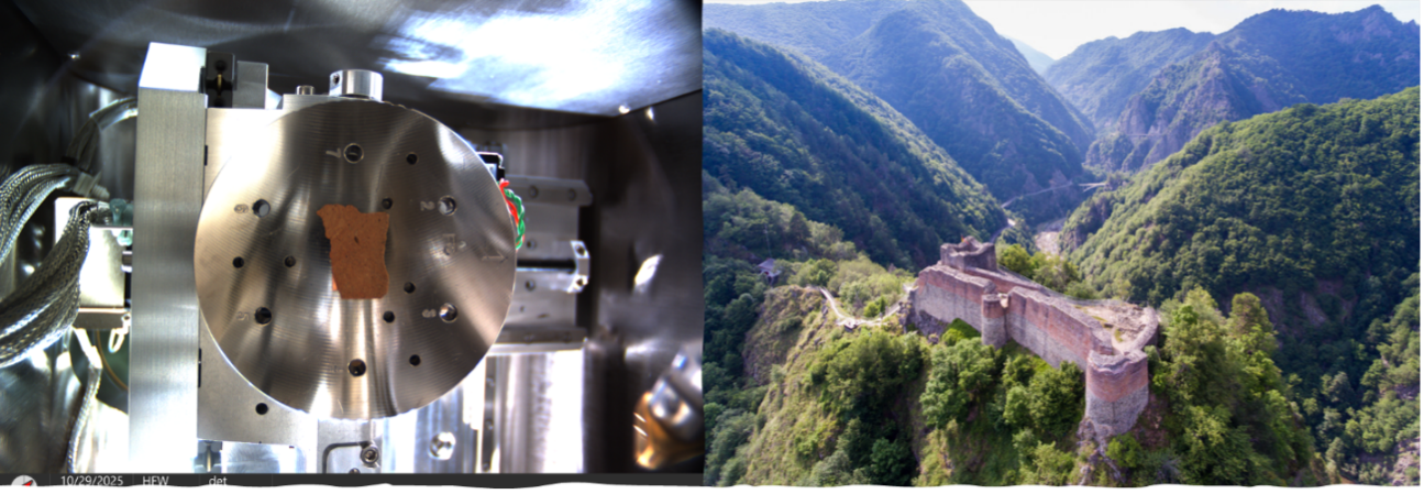 Dracula's Castle and a piece of the castle we did analysis on