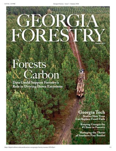 Cover of Summer 2024 Georgia Forestry Magazine