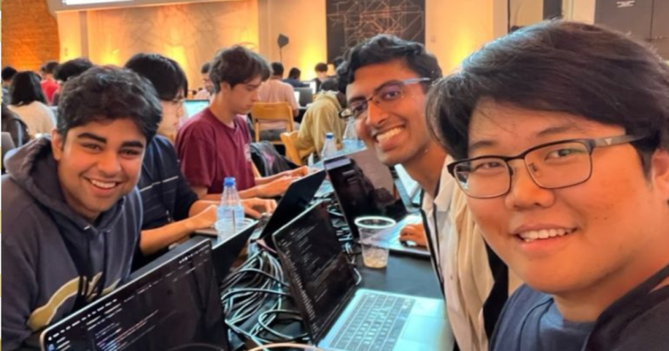 Students smiling