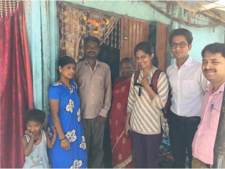 People posing for photo in India