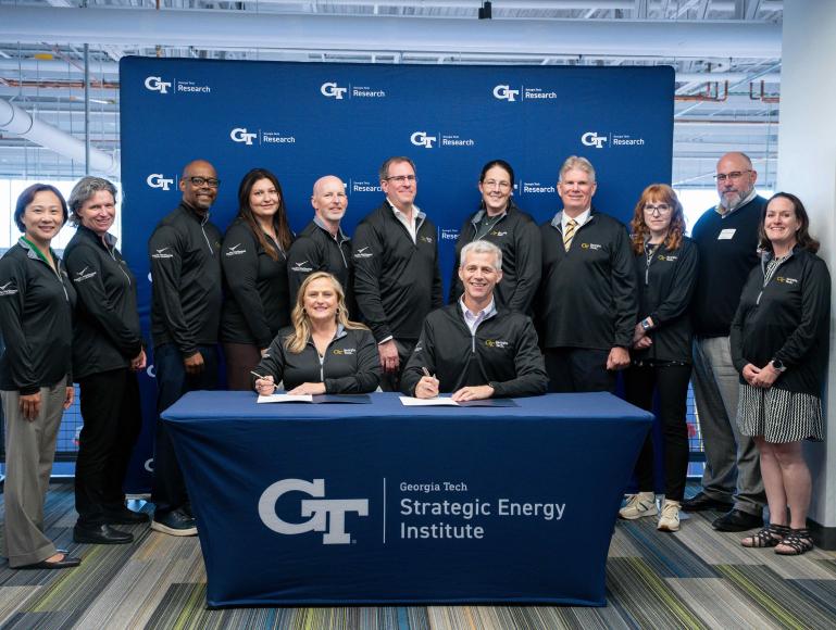 Picture of MOU Signing ceremony participants from PNNL and Georgia Tech