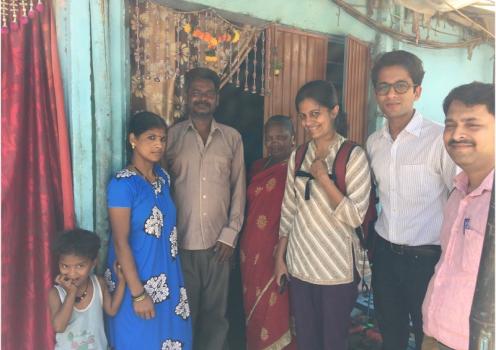 People posing for photo in India