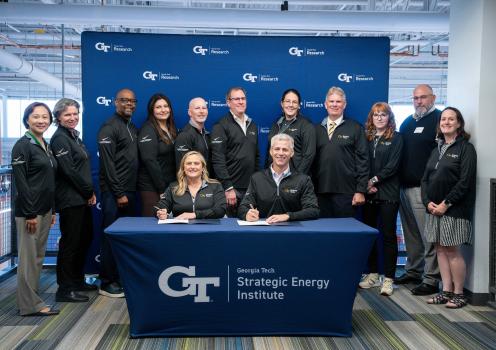 Picture of MOU Signing ceremony participants from PNNL and Georgia Tech