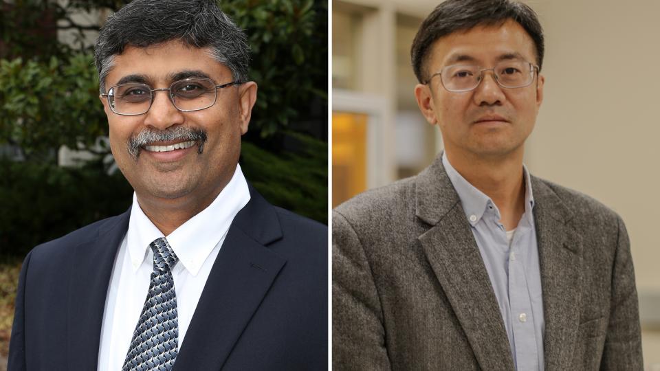 Mechanical Engineering Professors Shreyes Melkote (left) and Jerry Qi.