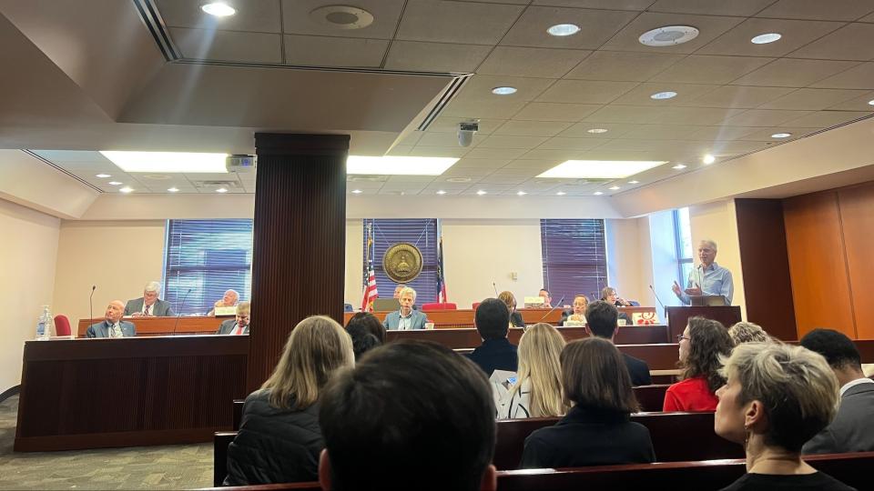 Pascal speaking during Georgia Legislator AI Workshop