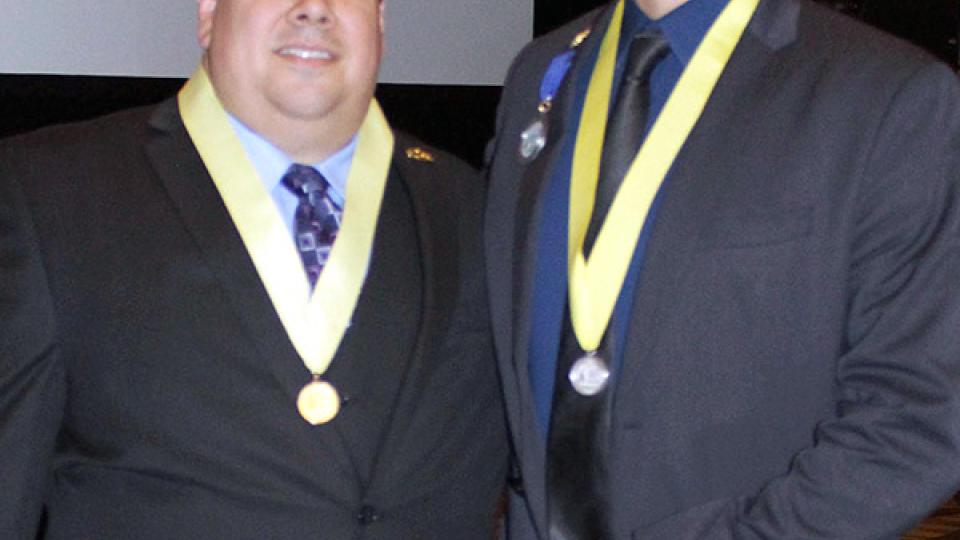 Osvaldo Broesicke and Latinos in Science and Engineering President, Will Davis
