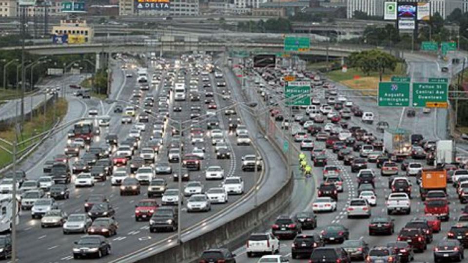 Rush hour traffic in Atlanta