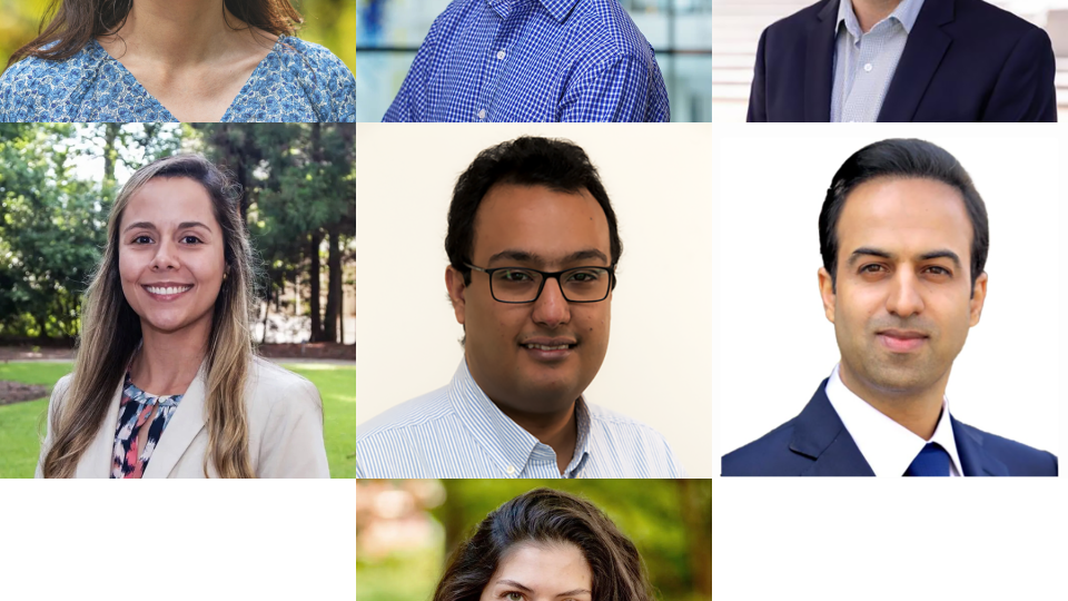 Collage of seven portraits of the 2025 BBISS Faculty Fellows