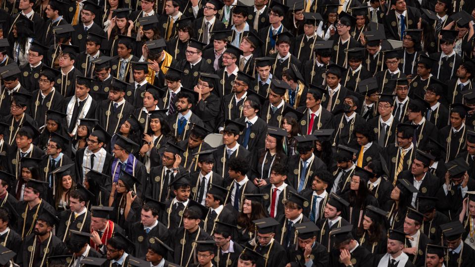 Students at Commencement