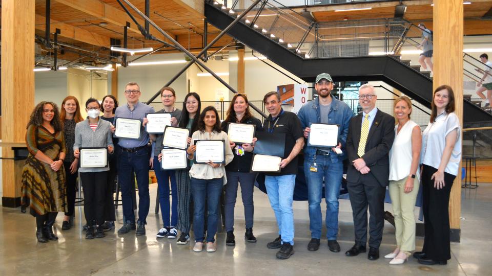 Group of individuals involved in the My Green Lab certification program April 2025.