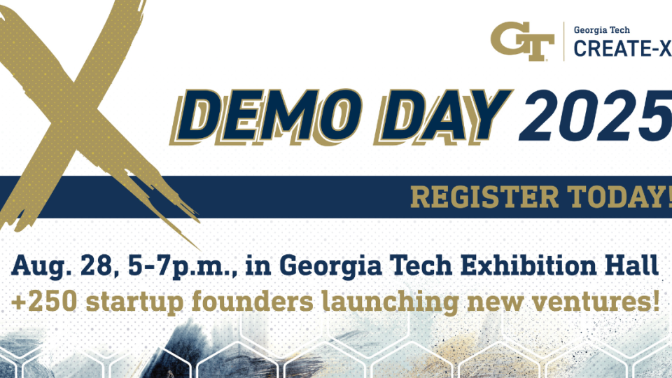 CREATE-X logo with Demo Day 2025 prominently shown underneath