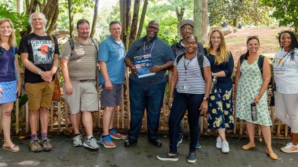 Group photo of the BIRDEE participants at the Atlanta Zoo.