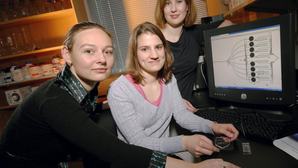 Catherine Rivet, Abby Hill and Melissa Kemp