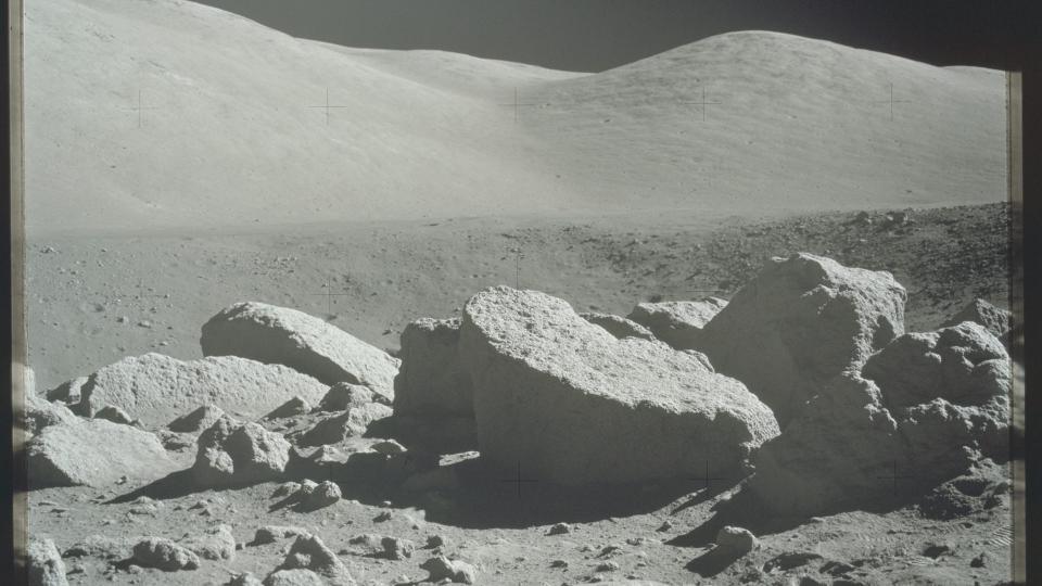The Camelot crater in the Moon’s Taurus-Littrow Valley is where the sample containing trivalent titanium was found. NASA/Apollo 17: AS17-145-22159