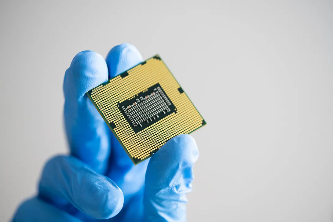 Computer Processor Technology. CPU Semiconductor Hardware 