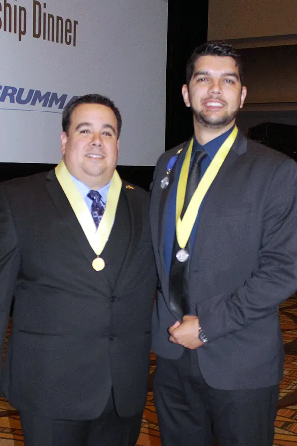 Osvaldo Broesicke and Latinos in Science and Engineering President, Will Davis