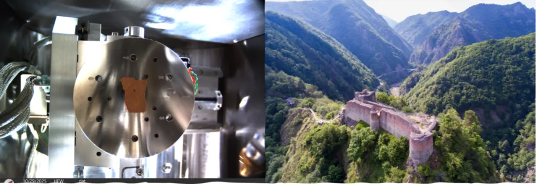 Dracula's Castle and a piece of the castle we did analysis on