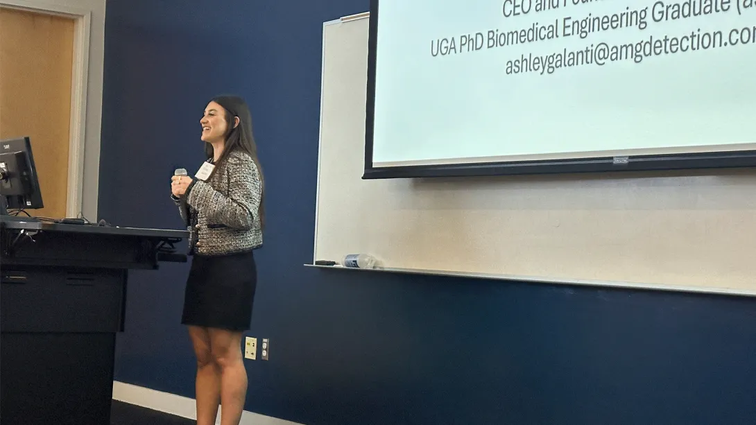 Ashley Galanti talking about her experience