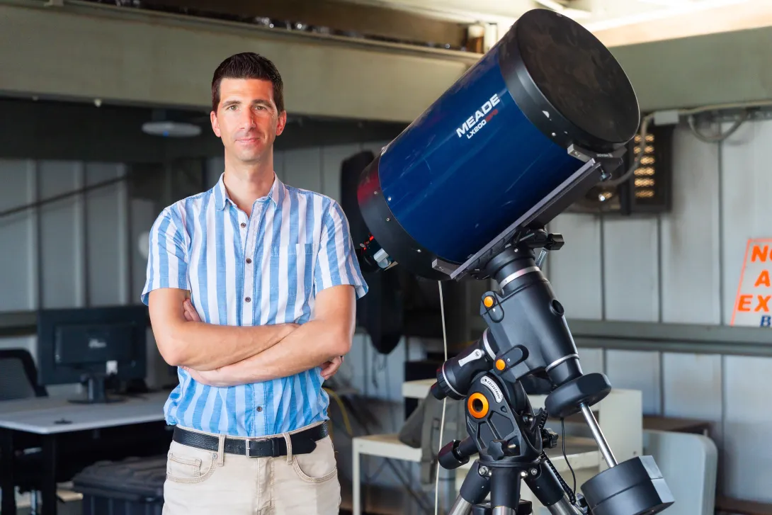 Paul Sell of the School of Physics (Photo: Benjamin Zhao/Georgia Tech)