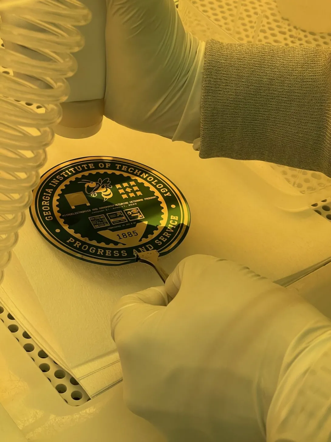 A wafer made during the MNCP