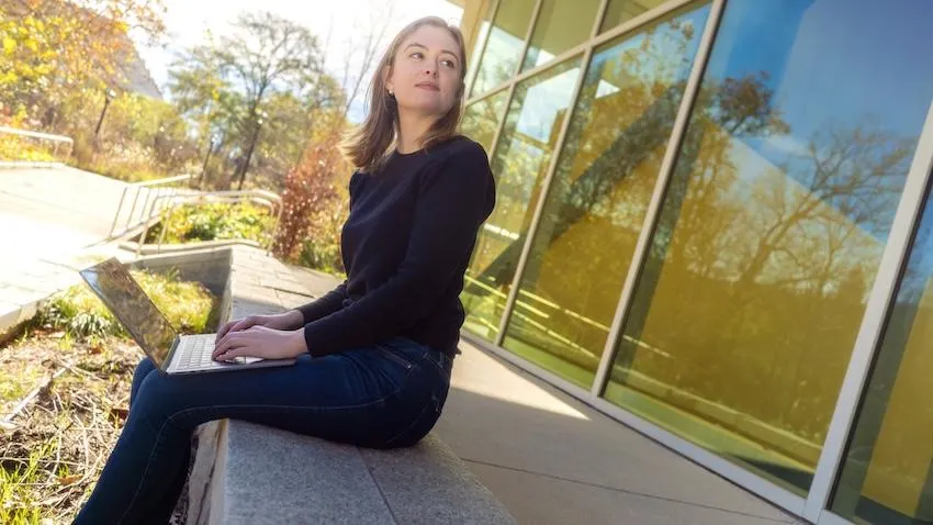 Georgia Tech human-centered computing Ph.D. student Ashley Boone is building data tools to reduce the likelihood of birds flying into buildings.