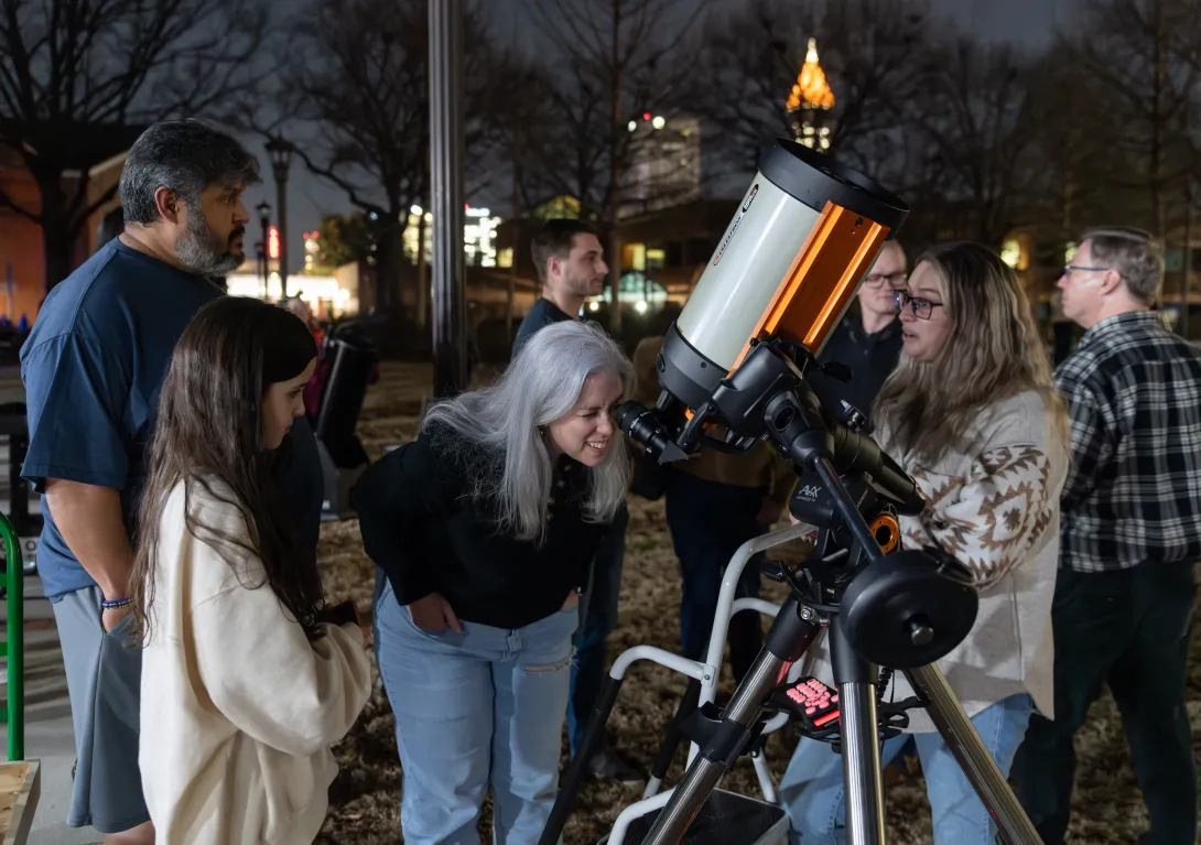 Public Nights at the Georgia Tech Observatory are held most months, weather permitting. (Photo: Rob Felt/Georgia Tech)