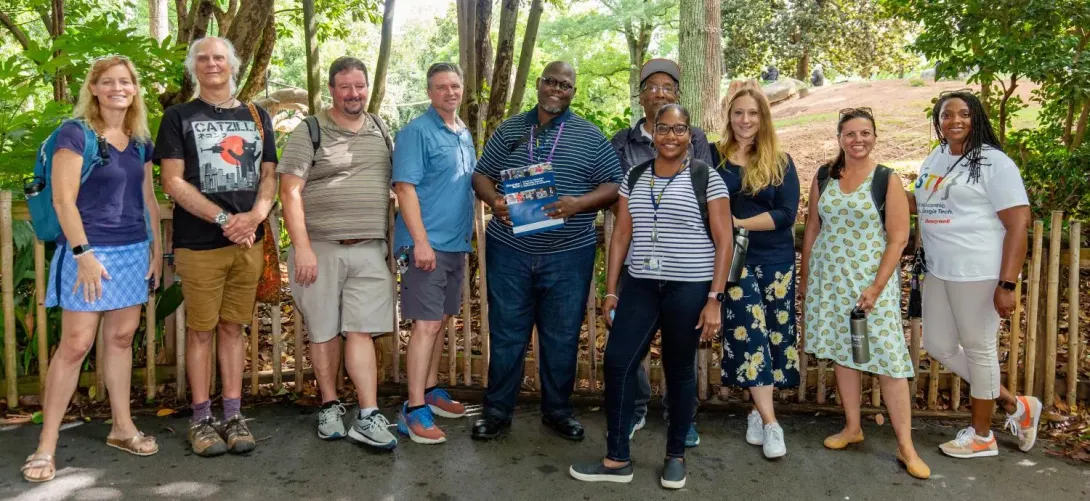 Group photo of the BIRDEE participants at the Atlanta Zoo.