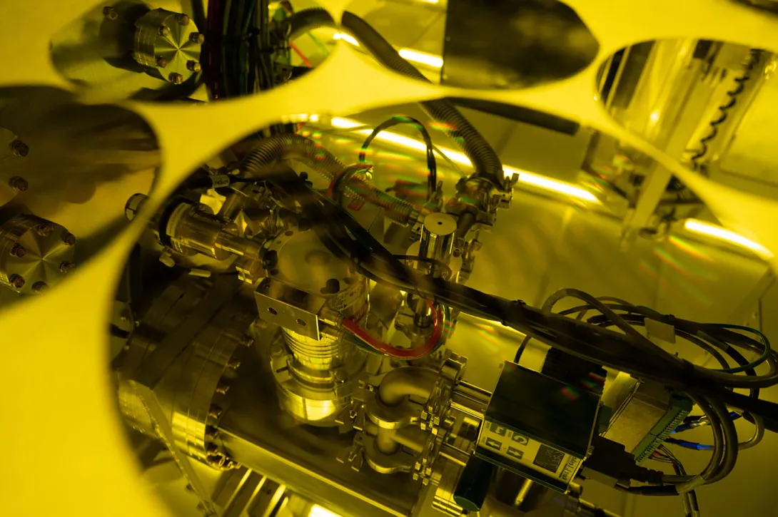 Advanced microfabrication equipment inside Georgia Tech’s cleanroom facility supports the fabrication and characterization of semiconductor devices, quantum technologies, and other nanoscale research innovations.