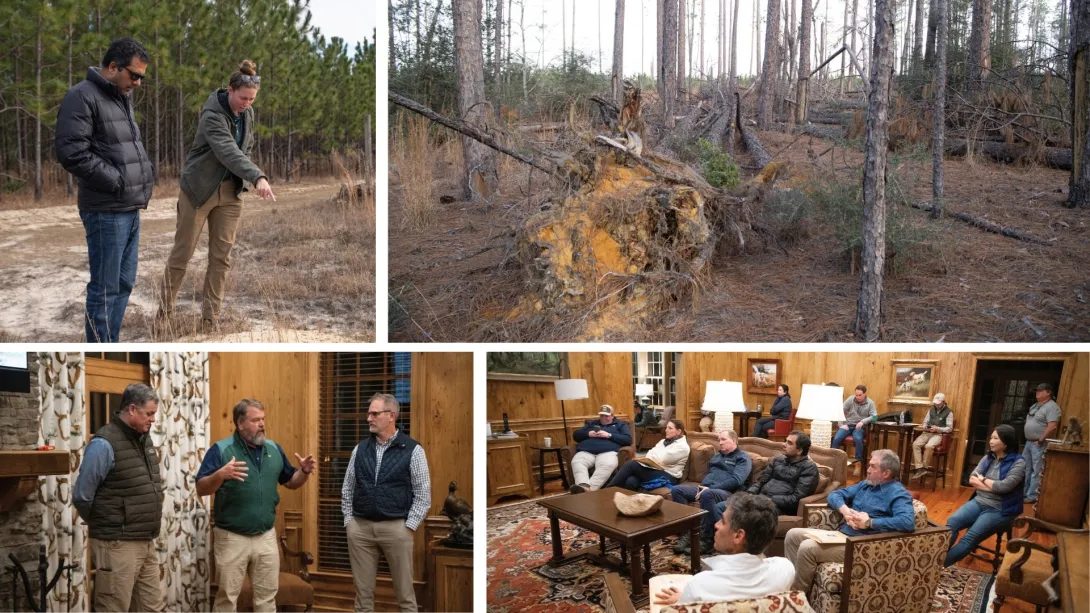 Collaboration image of the field tour in south Georgia