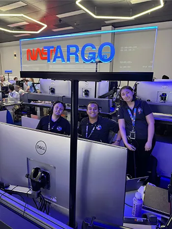 Ulises Nunez Garzon at TARGO console.