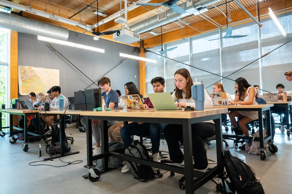Georgia Tech students in class