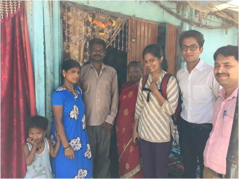 People posing for photo in India