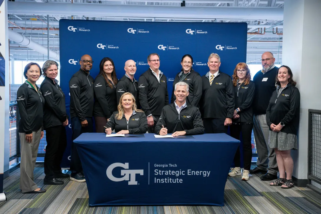 Picture of MOU Signing ceremony participants from PNNL and Georgia Tech