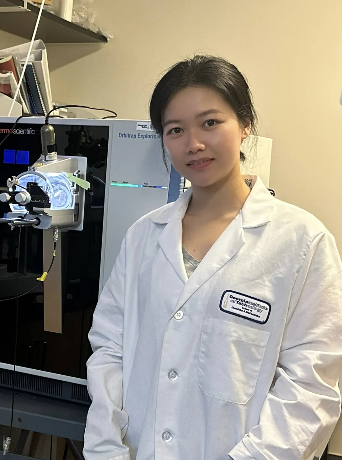 woman in lab coat