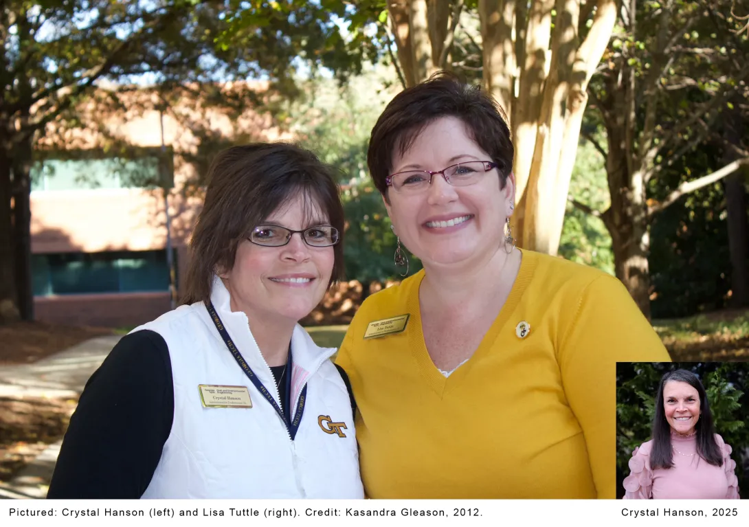 Crystal Hanson with Lisa Tuttle
