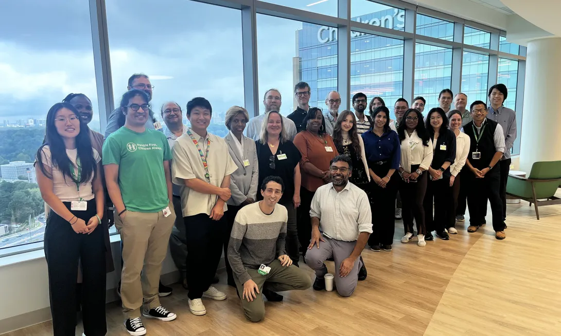 Photo of the joint Children's and Georgia Tech Pillar 1 team taken September 2025.